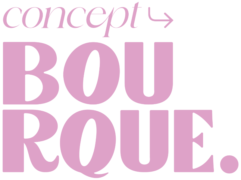 Logo rose de Concept Bourque, agence web et agence de marketing numérique à Montréal.